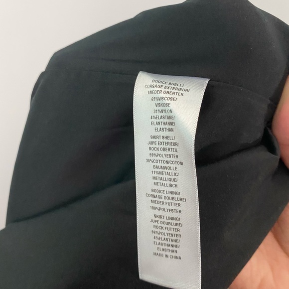 Aidan Mattox black gold dress sz- 14 - Picture 4 of 4